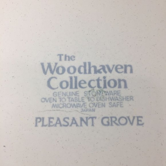 Pleasant Grove Chop Plate Platter Woodhaven Collection Brown Yellow Flowers - Picture 6 of 6